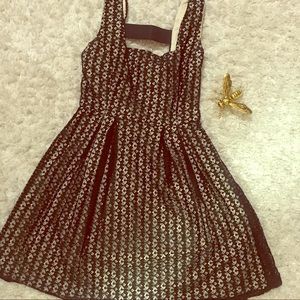 Black Lace Dress with Surprise Back